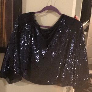 Free people holiday sequin top wear off shoulders